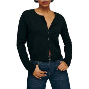 Anne Klein black button-down cardigan sweater size M